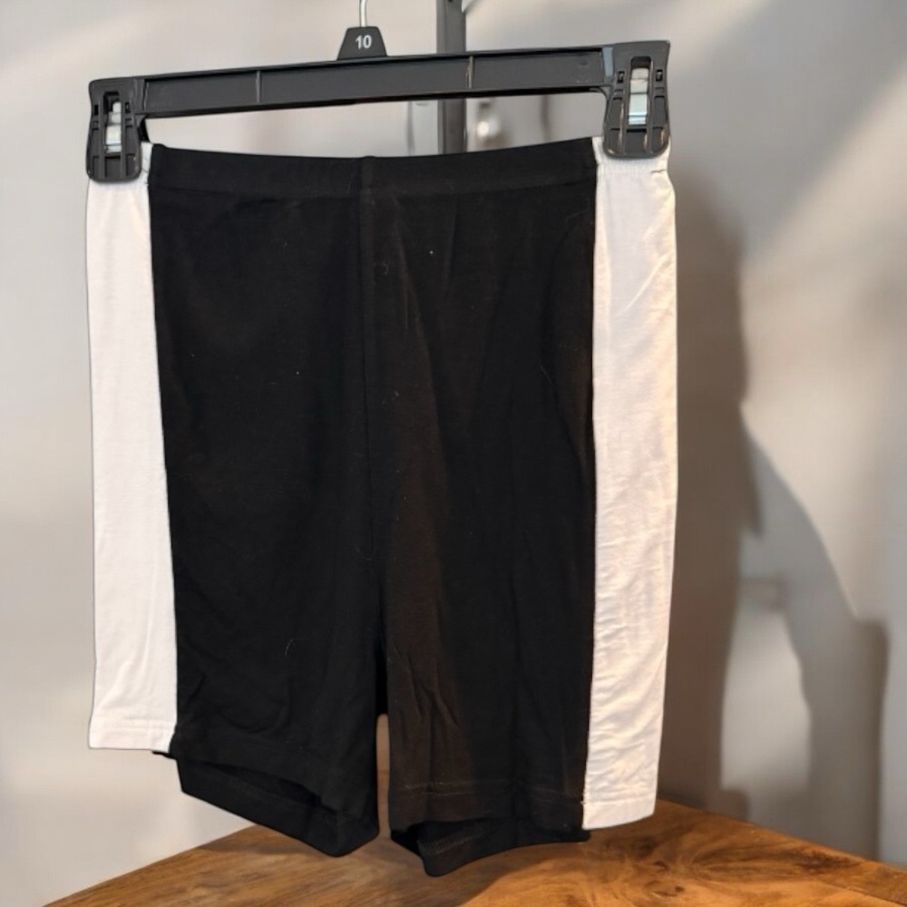 Verge Girl - White Side Stripe Biker Shorts